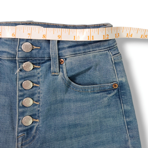 NWOT Pistola Aline High-Rise Button Fly Denim Skinny Ankle Jeans Sz. 26x27 Blue - Picture 4 of 8